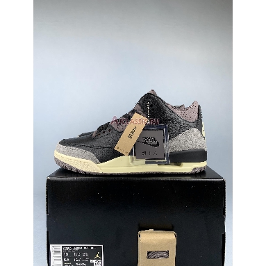 A Ma Maniere x Air Jordan 3 Retro While You Were Sleeping FZ4811-001 Black/Black/Flat Pewter/Violet Ore Mens Womens Shoes