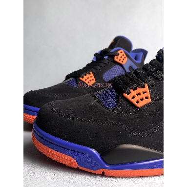 Air Jordan 4 Retro Cavs 308497-027 Black/Safety Orange/Game Royal Sneakers