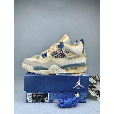 Air Jordan 4 Retro Vintage Military Blue 308497-105-3 White/Military Blue/Neutral Grey Sneakers