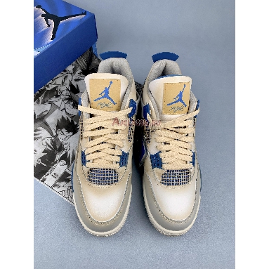 Air Jordan 4 Retro Vintage Military Blue 308497-105-3 White/Military Blue/Neutral Grey Sneakers