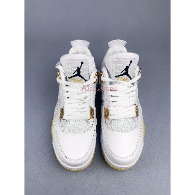 Air Jordan 4 WMNS Vivid Sulfur AQ9129-101-2 White/Vivid Sulfur-Black Mens Womens Shoes