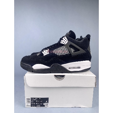 Air Jordan 4 Retro White Thunder FQ8138-001-2 Black/White/Black Sneakers