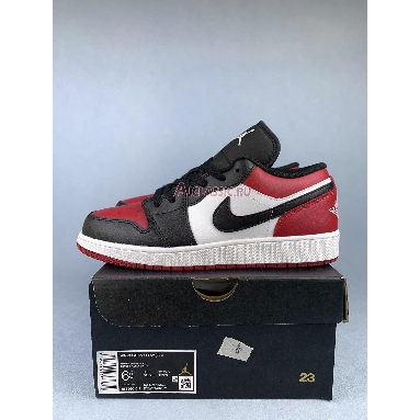 Air Jordan 1 Low Bred Toe 553560-612 Gym Red/White/Black Sneakers