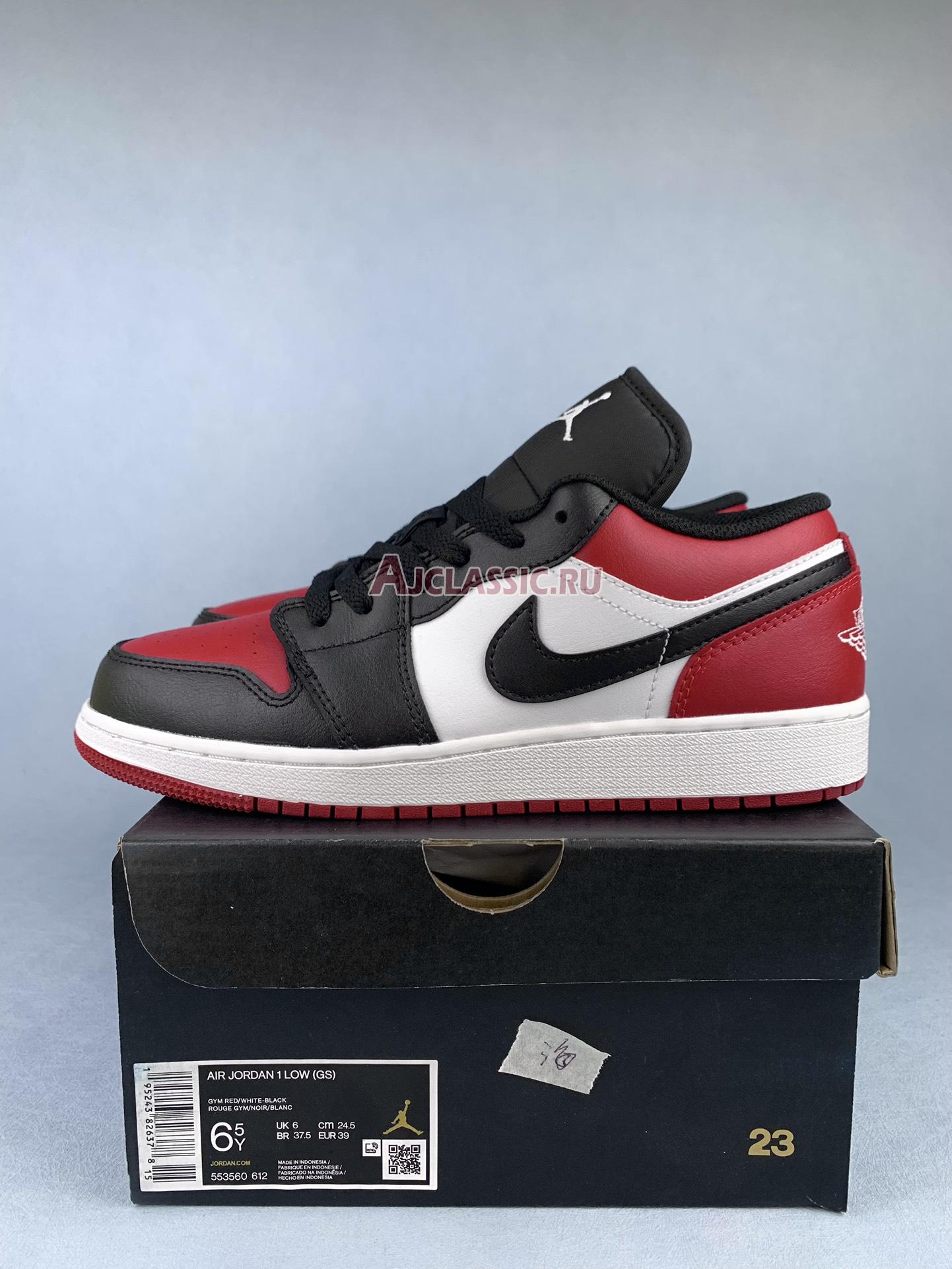 Air Jordan 1 Low "Bred Toe" 553560-612