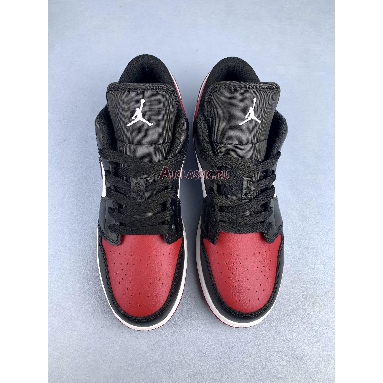 Air Jordan 1 Low Bred Toe 553560-612 Gym Red/White/Black Sneakers