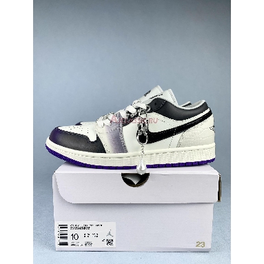 Air Jordan 1 Low Punk Rock HF5759-101 Sail/Black/Sail/Cement Grey/Playful Pink/Field Purple Sneakers