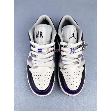 Air Jordan 1 Low Punk Rock HF5759-101 Sail/Black/Sail/Cement Grey/Playful Pink/Field Purple Sneakers