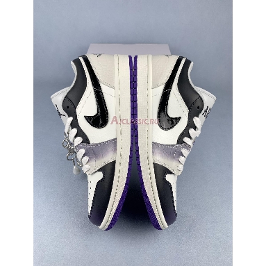 Air Jordan 1 Low Punk Rock HF5759-101 Sail/Black/Sail/Cement Grey/Playful Pink/Field Purple Sneakers