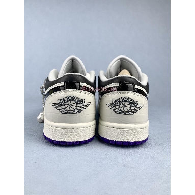 Air Jordan 1 Low Punk Rock HF5759-101 Sail/Black/Sail/Cement Grey/Playful Pink/Field Purple Sneakers