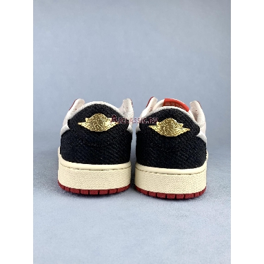 Trophy Room x Air Jordan 1 Retro Low OG SP Rookie Card - Home HV6157-100 Sail/Sail/Varsity Red/Black Mens Womens Shoes