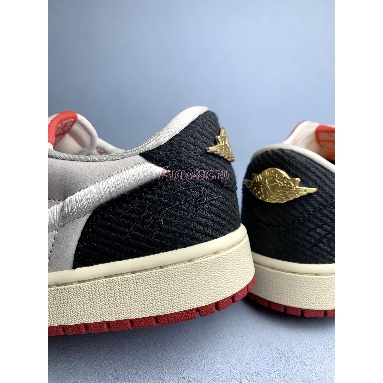 Trophy Room x Air Jordan 1 Retro Low OG SP Rookie Card - Home HV6157-100 Sail/Sail/Varsity Red/Black Mens Womens Shoes