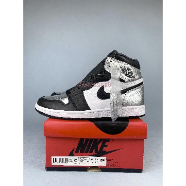 Air Jordan 1 Retro High OG Silver Toe CD0461-001-2 Black/Metallic Silver/White/Black Sneakers