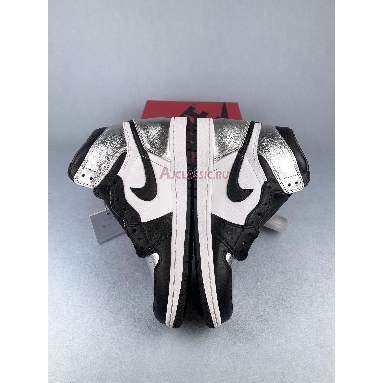 Air Jordan 1 Retro High OG Silver Toe CD0461-001-2 Black/Metallic Silver/White/Black Sneakers