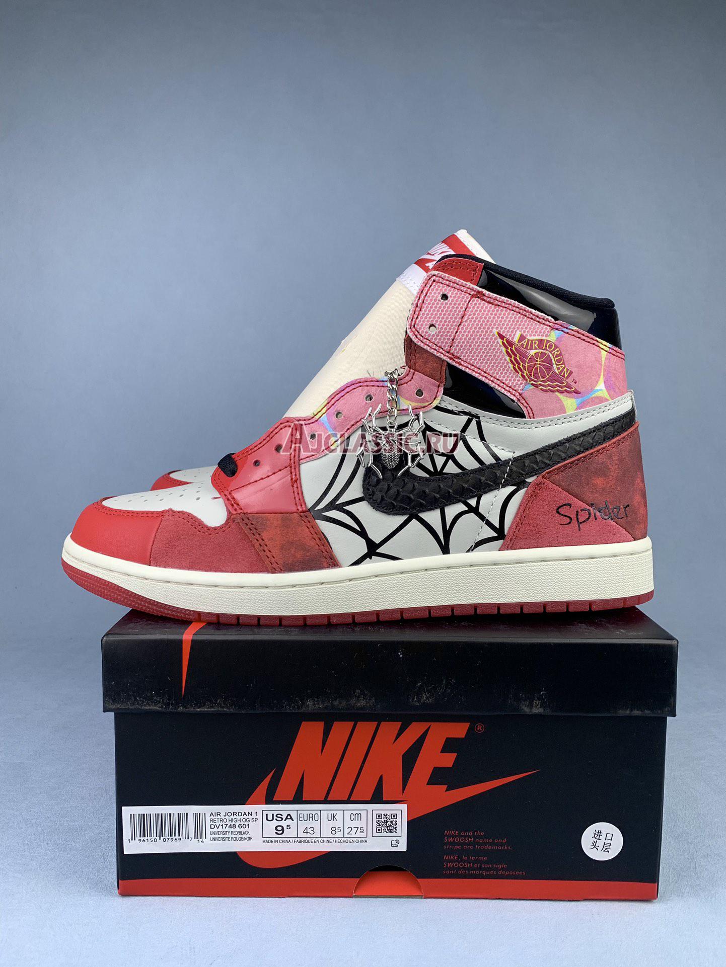 Custom Air Jordan 1 Retro High "Spider- Red Black" DV1748-601-2