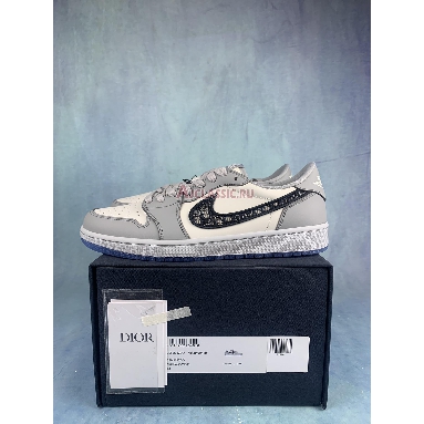 Dior x Air Jordan 1 Low Wolf Grey CN8608-002-2 Wolf Grey/Sail/Photon Dust/White Mens Womens Shoes