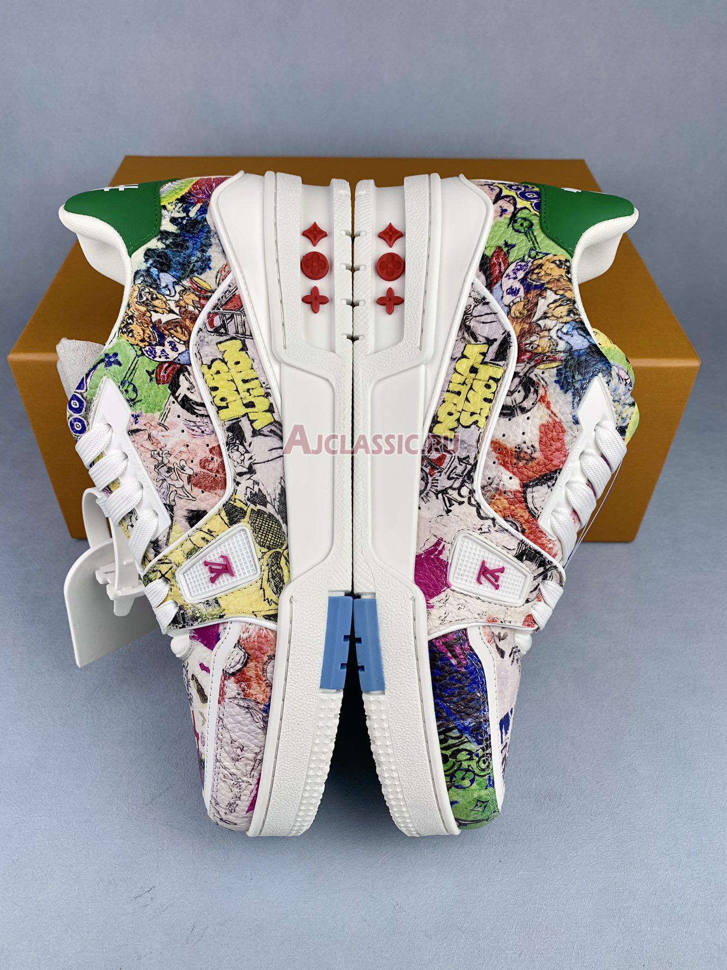 New Louis Vuitton LV Trainer Sneaker "Comic Motifs Multi" 1AB9XI Shoes