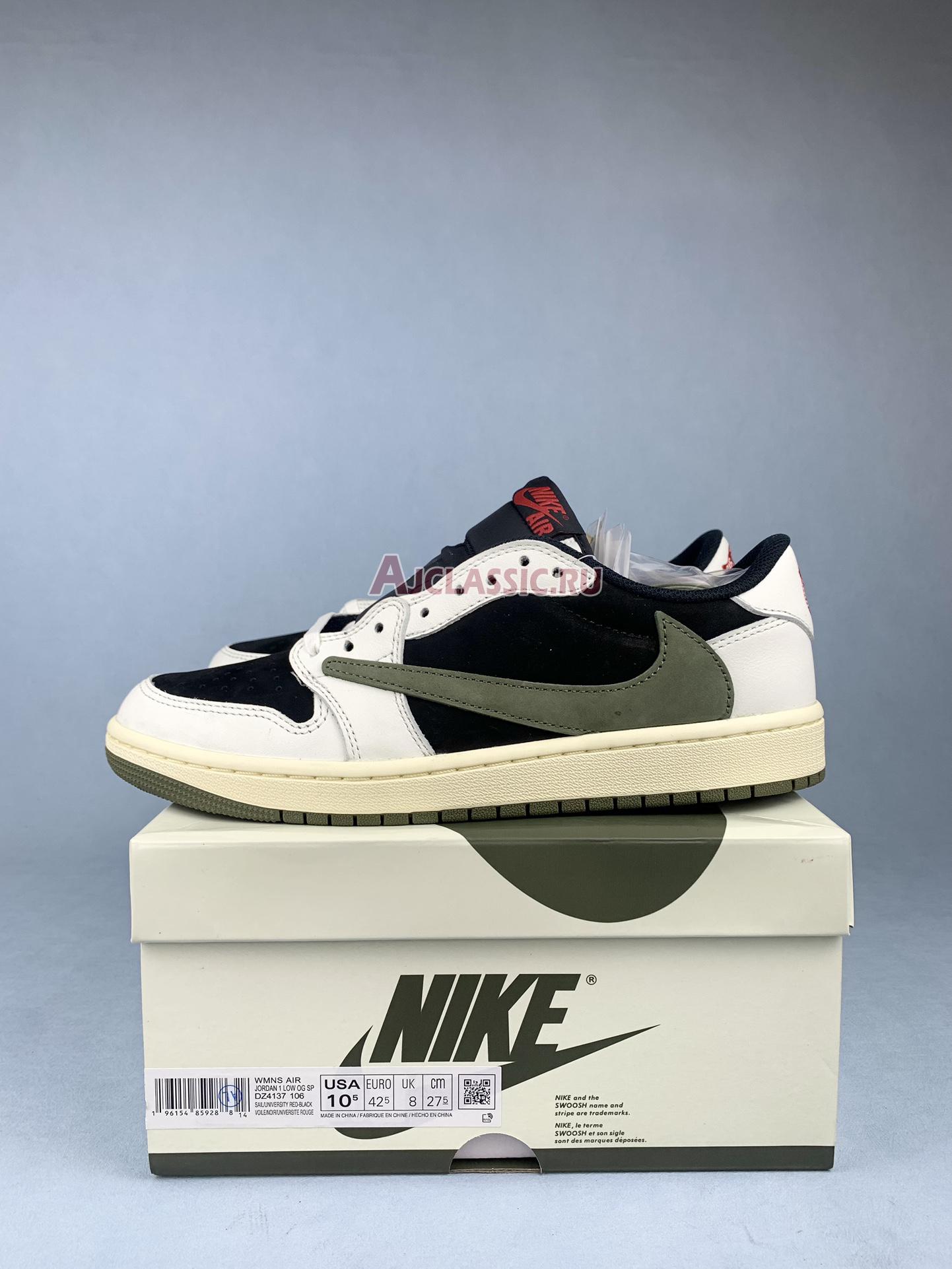 New Travis Scott x Air Jordan 1 Low OG "Olive" DZ4137-106-3 Shoes