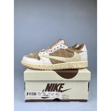 Travis Scott x Air Jordan 1 Low OG SP Sail Shy Pink DM7866-106 Sail/Shy Pink/Muslin Mens Womens Shoes