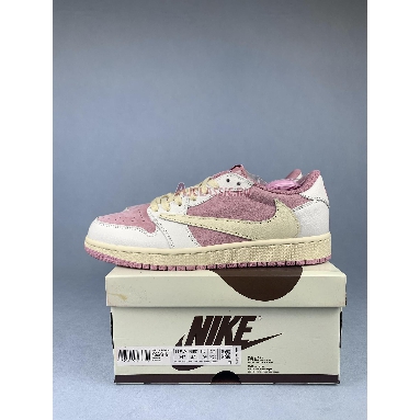 Travis Scott x Air Jordan 1 Low OG SP PS Shy Pink DO5442-106 Sail/Shy Pink/Muslin Mens Womens Shoes