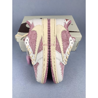 Travis Scott x Air Jordan 1 Low OG SP PS Shy Pink DO5442-106 Sail/Shy Pink/Muslin Mens Womens Shoes