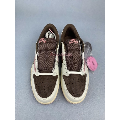 Travis Scott x Air Jordan 1 Retro Low OG SP Dark Pony Pink Oxford DZ4137-206 Dark Pony/Pink Oxford Mens Womens Shoes