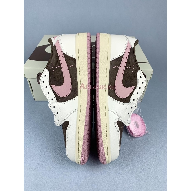 Travis Scott x Air Jordan 1 Retro Low OG SP Dark Pony Pink Oxford DZ4137-206 Dark Pony/Pink Oxford Mens Womens Shoes