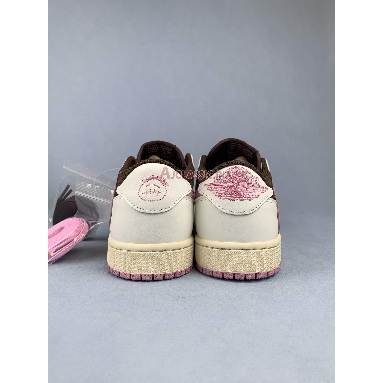 Travis Scott x Air Jordan 1 Retro Low OG SP Dark Pony Pink Oxford DZ4137-206 Dark Pony/Pink Oxford Mens Womens Shoes