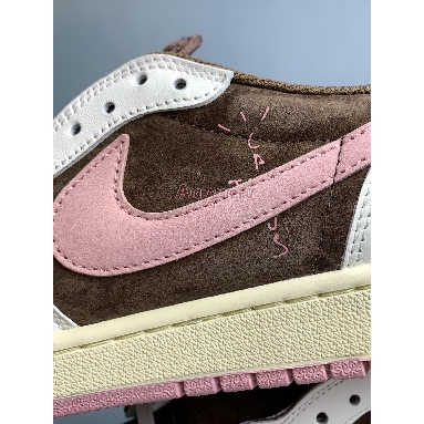 Travis Scott x Air Jordan 1 Retro Low OG SP Dark Pony Pink Oxford DZ4137-206 Dark Pony/Pink Oxford Mens Womens Shoes