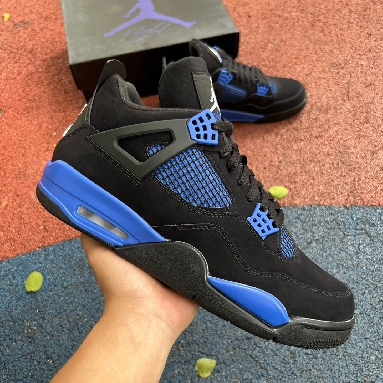 Air Jordan 4 Retro Blue Thunder CT8527-018 Game Royal/Blue/Black Sneakers