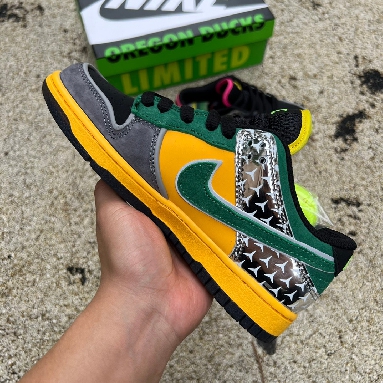 Division Street x Nike Dunk Low What The Duck Home HV1454-001 Black/Vivid Pink-Volt-Apple Green Mens Womens Shoes