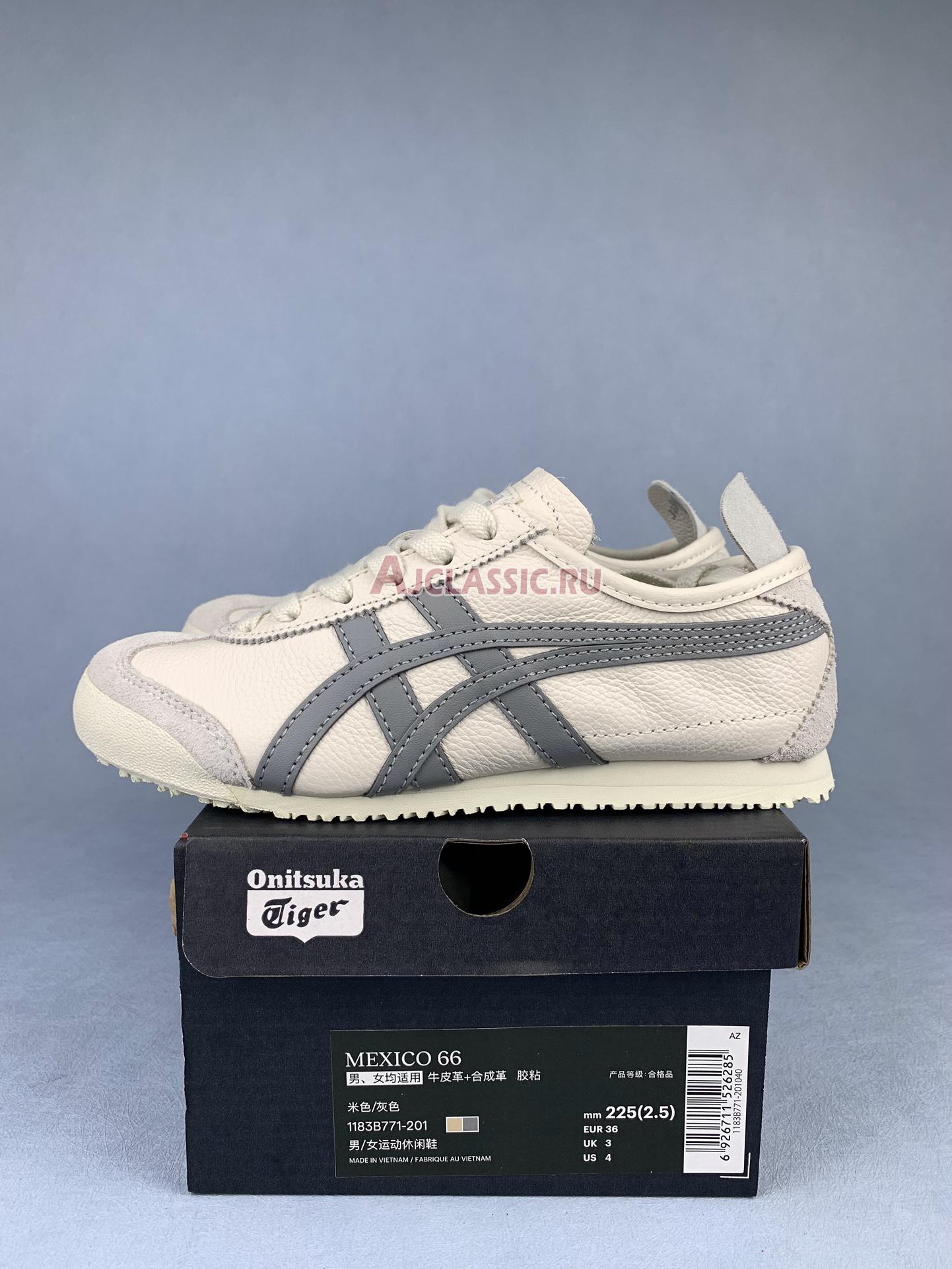 New Onitsuka Tiger Mexico 66 "White Light Grey" 1183B771-201 Shoes