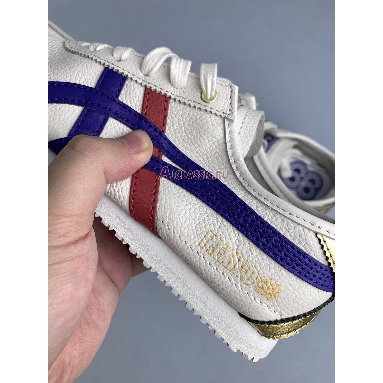 Onitsuka Tiger Mexico 66 White Dark Blue Gold D507L-0152 White/Dark Blue Mens Womens Shoes