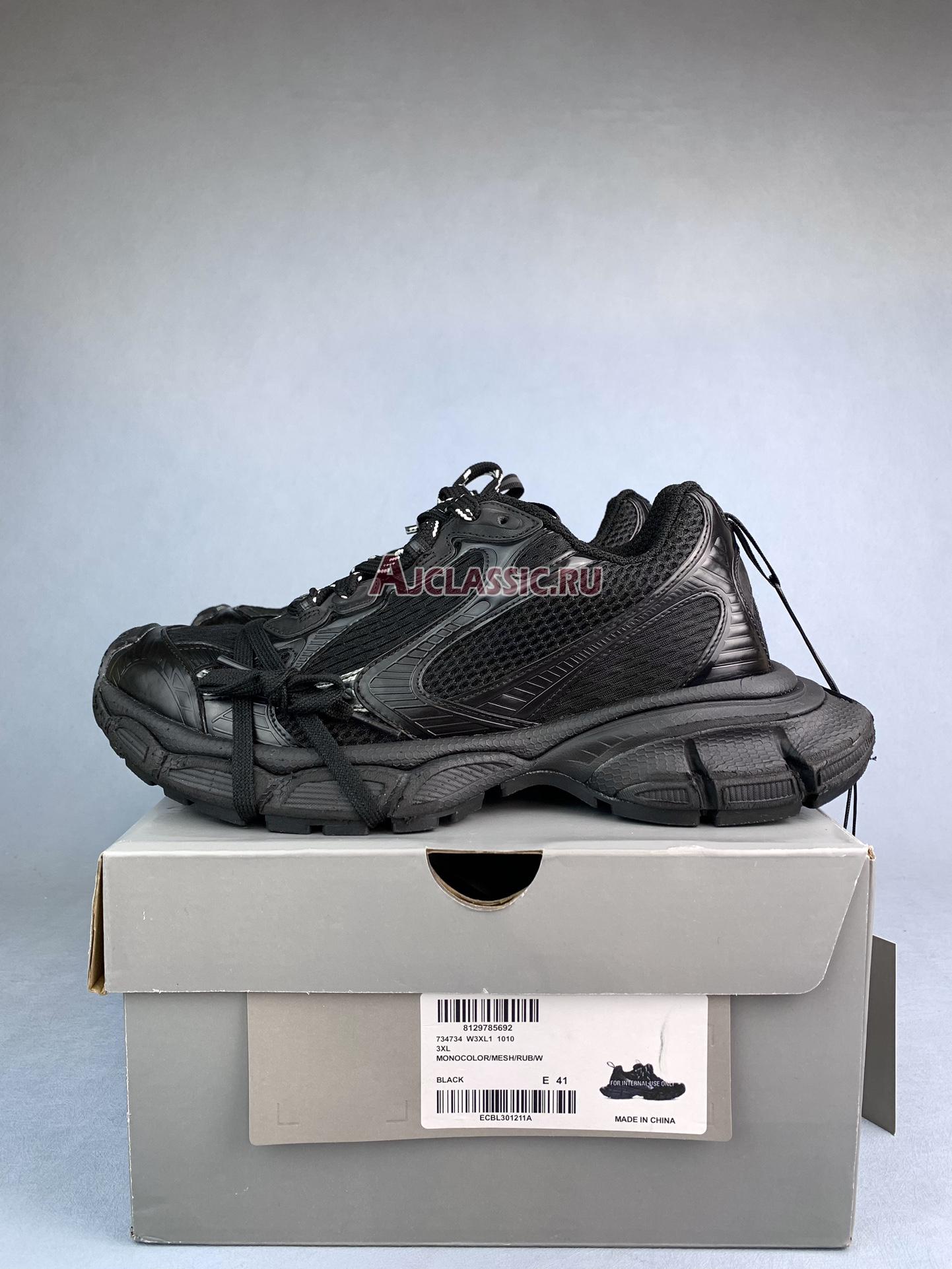 Balenciaga 3XL Sneaker "Black Mesh" 734734 W3XL1 1010