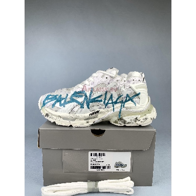 Balenciaga Runner Sneaker Graffiti White Blue 772774W3RBQ9040 White/Blue Replicas Shoes