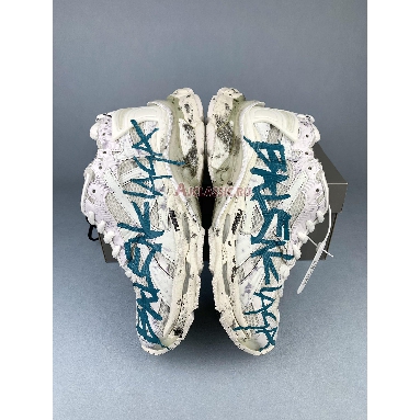 Balenciaga Runner Sneaker Graffiti White Blue 772774W3RBQ9040 White/Blue Replicas Shoes