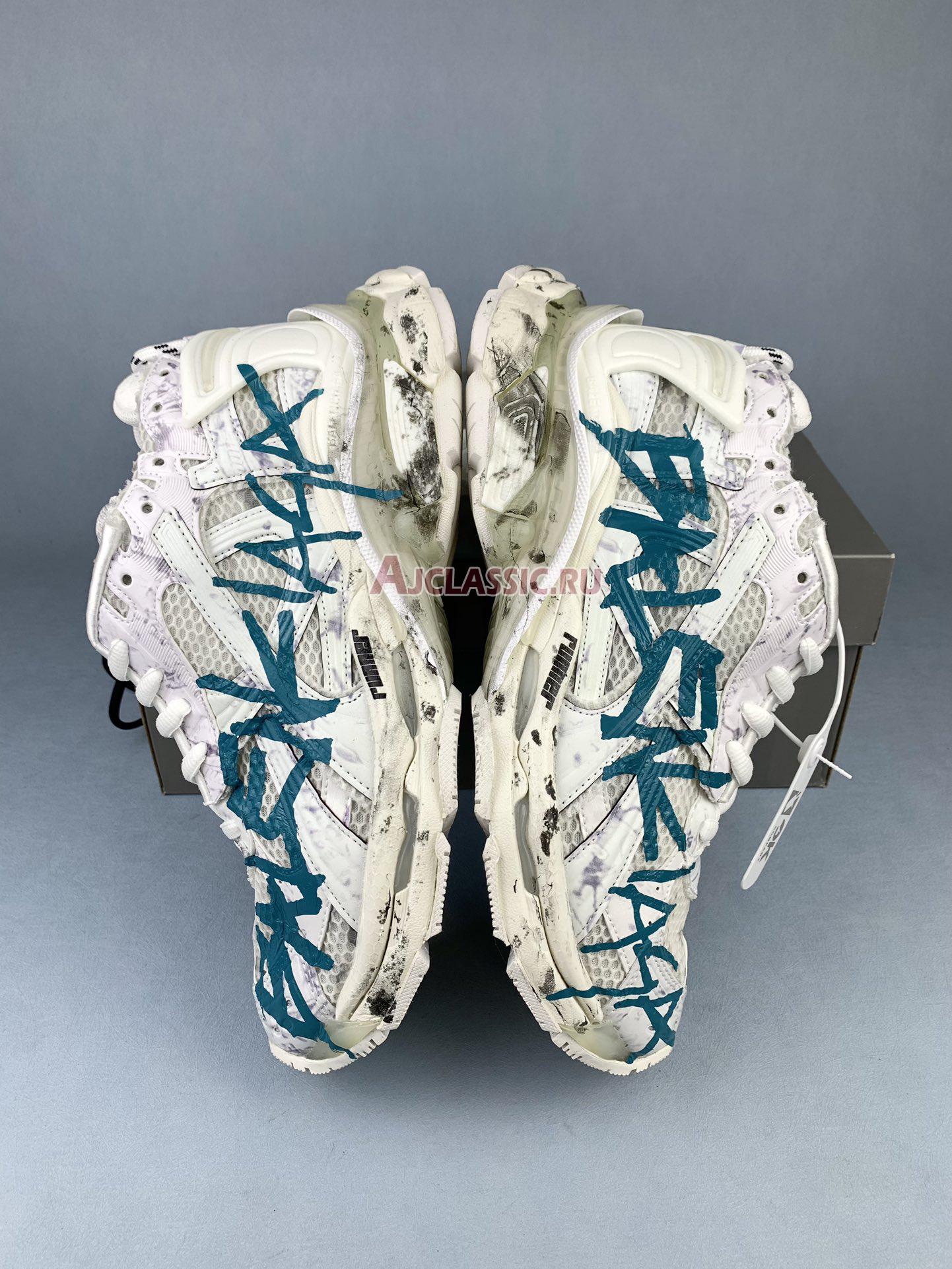 Balenciaga Runner Sneaker "Graffiti White Blue" 772774W3RBQ9040