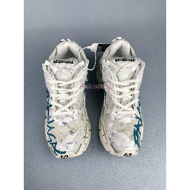 Balenciaga Runner Sneaker Graffiti White Blue 772774W3RBQ9040 White/Blue Replicas Shoes