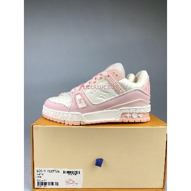 Louis Vuitton LV Trainer Sneaker Pink 1AGZCT Pink/White Replicas Shoes