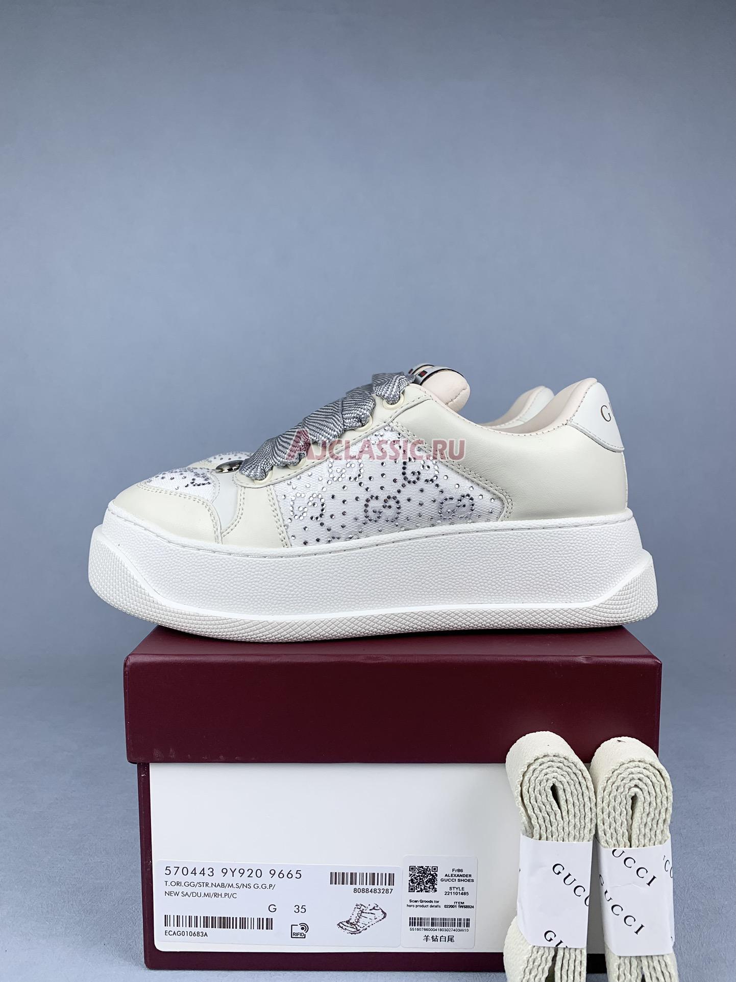 Gucci Wmns Screener "Light Grey" Sneaker 796336 AADVZ 9066