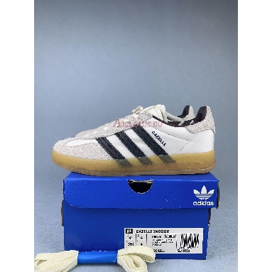 Hikari Shibata x Adidas Gazelle Indoor White Night Grey Gum IH9985 Core White/Night Grey/Cream White Mens Womens Shoes