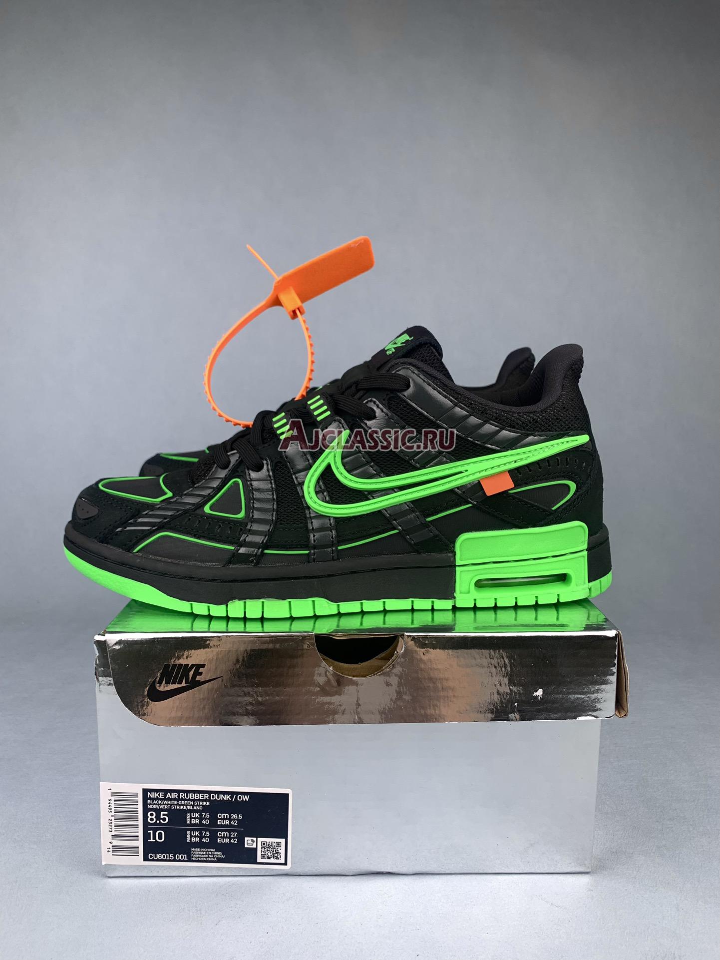 New Off-White x Nike Air Rubber Dunk "Green Strike" CU6015-001-2 Shoes