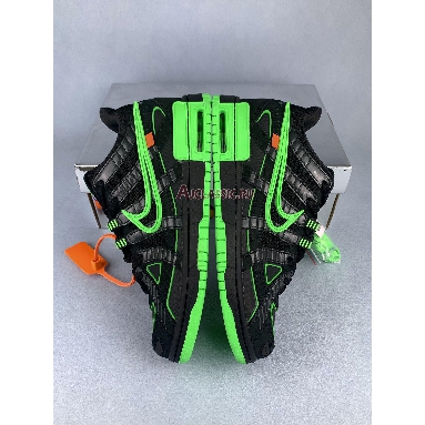 Off-White x Nike Air Rubber Dunk Green Strike CU6015-001-2 Black/White/Green Strike Mens Womens Shoes