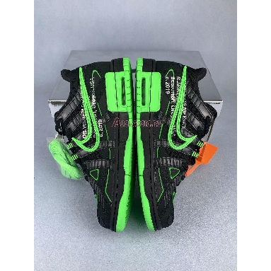 Off-White x Nike Air Rubber Dunk Green Strike CU6015-001-2 Black/White/Green Strike Mens Womens Shoes