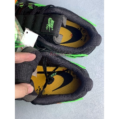 Off-White x Nike Air Rubber Dunk Green Strike CU6015-001-2 Black/White/Green Strike Replicas Shoes