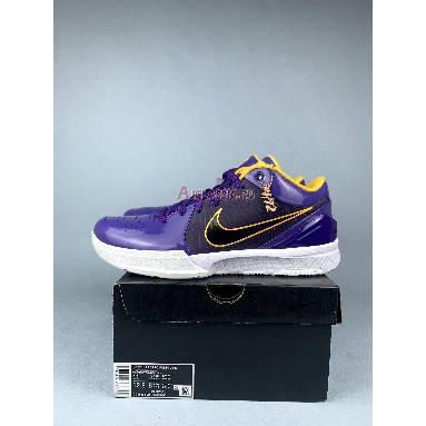 Undefeated x Nike Kobe 4 Protro Court Purple CQ3869-500 Court Purple/University Gold/White Mens Womens Shoes