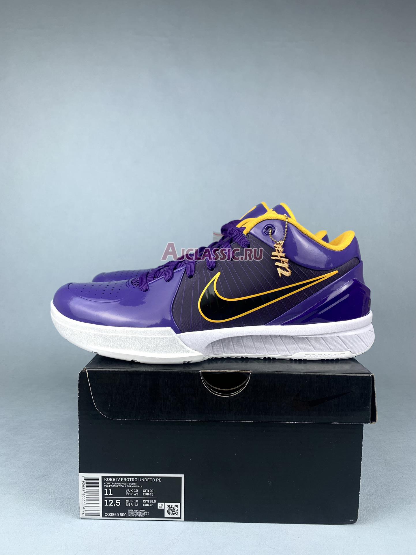 New Undefeated x Nike Kobe 4 Protro "Court Purple" CQ3869-500 Shoes