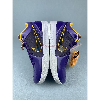 Undefeated x Nike Kobe 4 Protro Court Purple CQ3869-500 Court Purple/University Gold/White Mens Womens Shoes