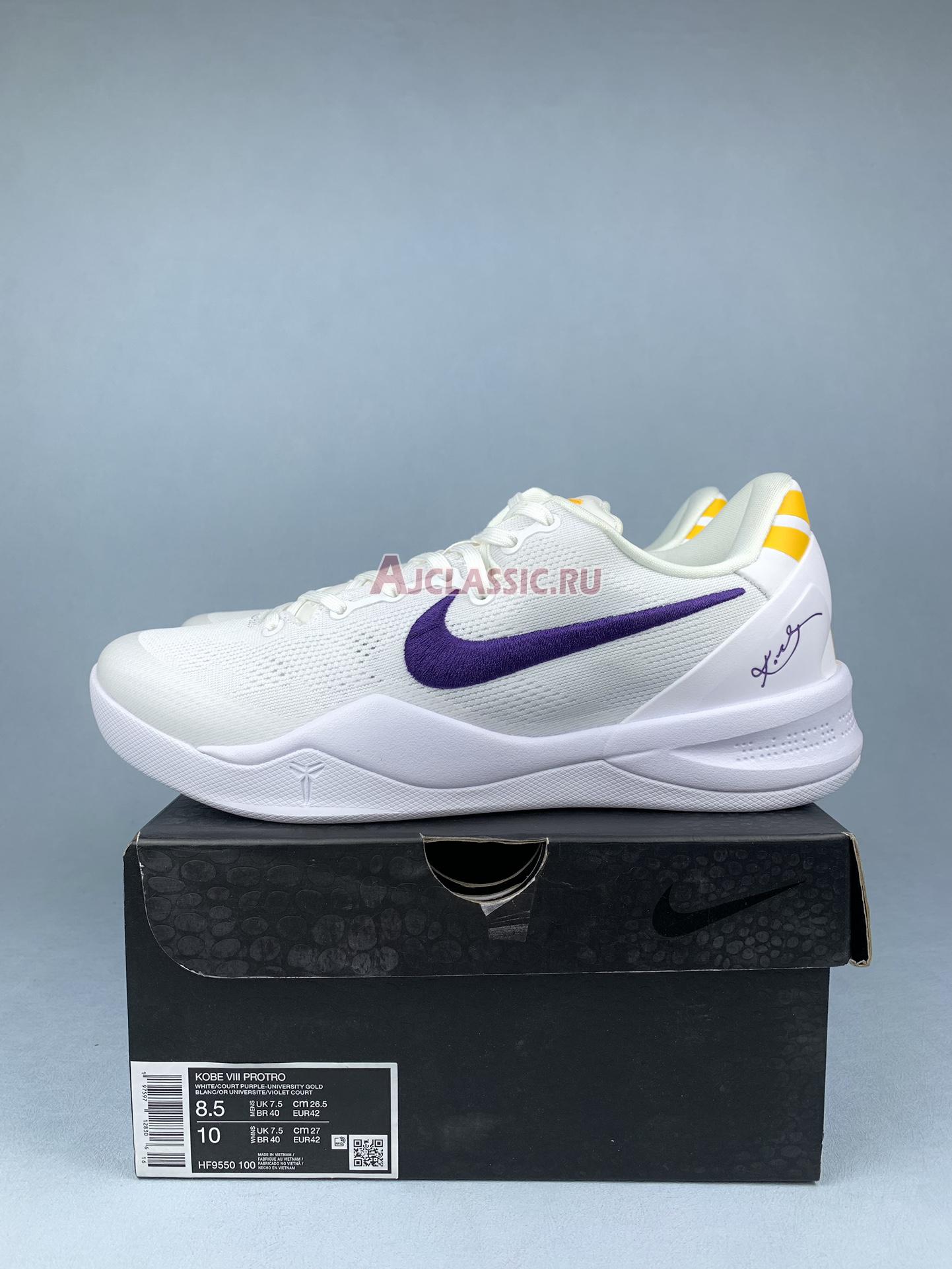 New Nike Kobe 8 Protro "Lakers Home" HF9550-100 Shoes