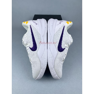 Nike Kobe 8 Protro Lakers Home HF9550-100 White/Court Purple-University Gold Replicas Shoes