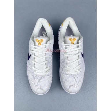 Nike Kobe 8 Protro Lakers Home HF9550-100 White/Court Purple-University Gold Replicas Shoes